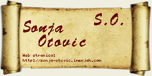 Sonja Otović vizit kartica